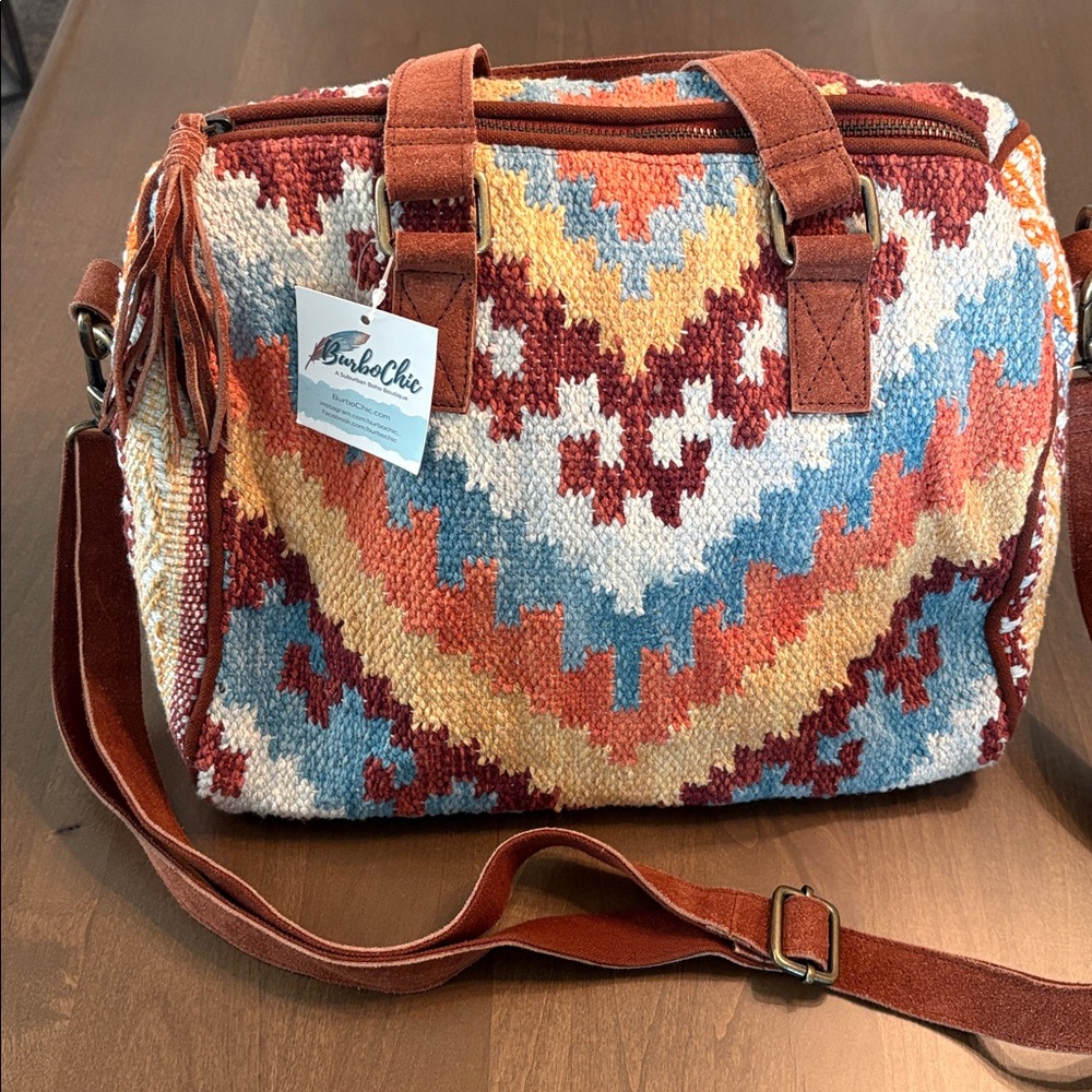 NWT “Macchia di Ruggine” Satchel Hand & Shoulder Bag Beautiful Southwest/Boho - Picture 11 of 17